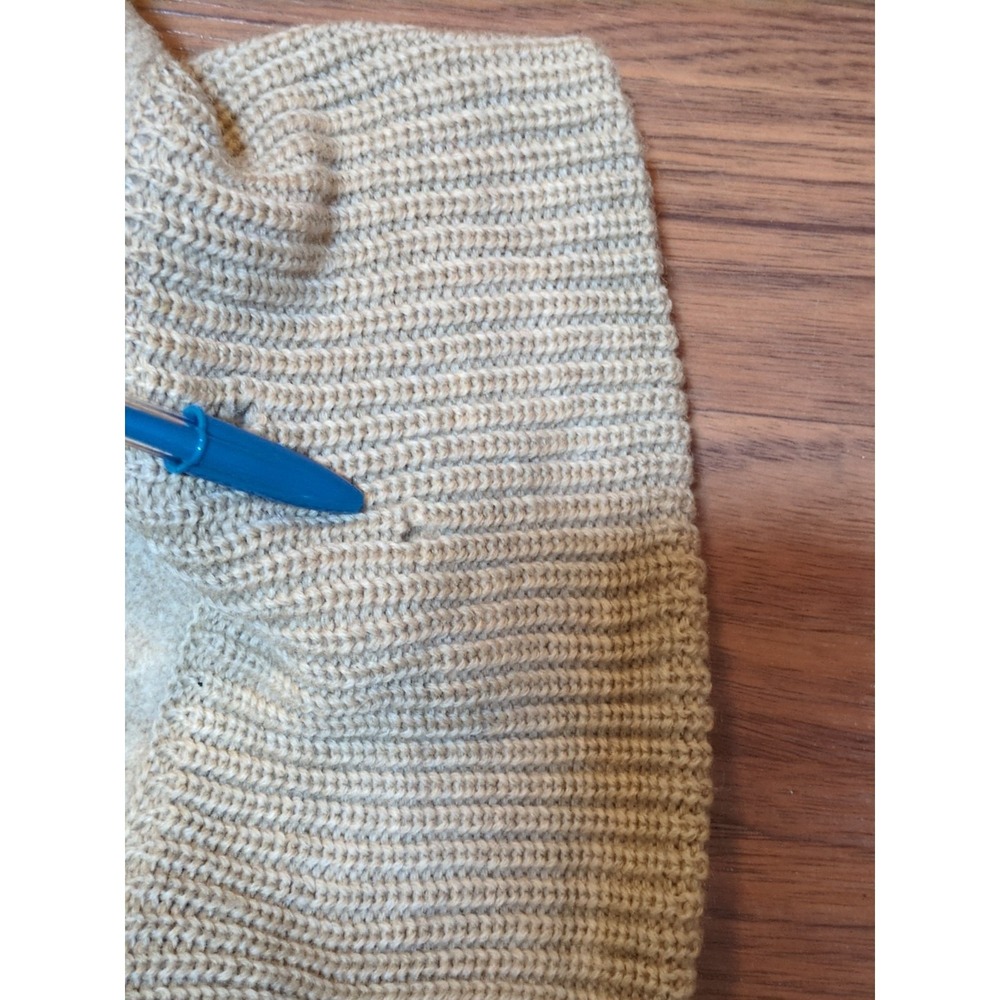 Vtg Geiger Tyrol Tan Boiled Wool Zip-Up Sweater Jacket Austria Pockets *Flaws* - Picture 15 of 16